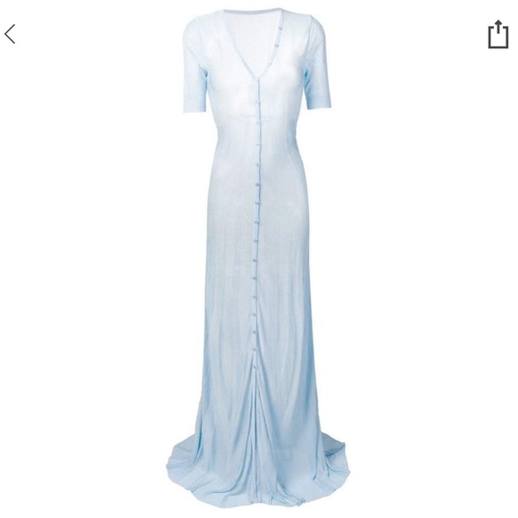 jacquemus blue dress Feeling blue in @jacquemus' "LA CASA" collection  Preorder the  Ameno Draped Dress and more from the latest runway at the link in bio